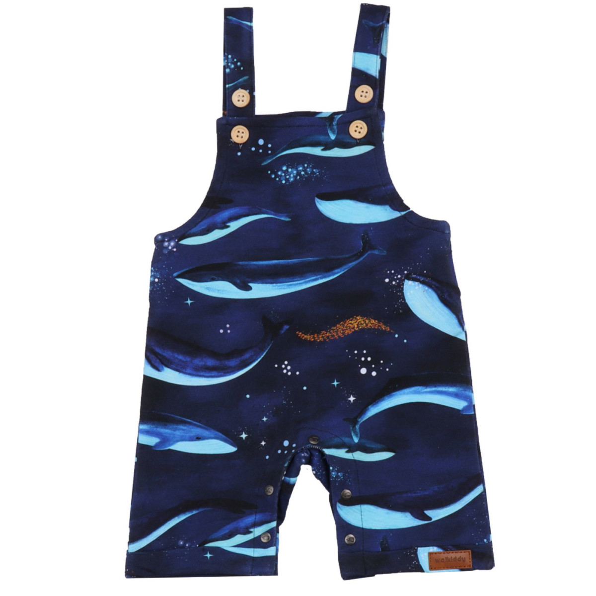 Walkiddy Whales Romper Latzhose